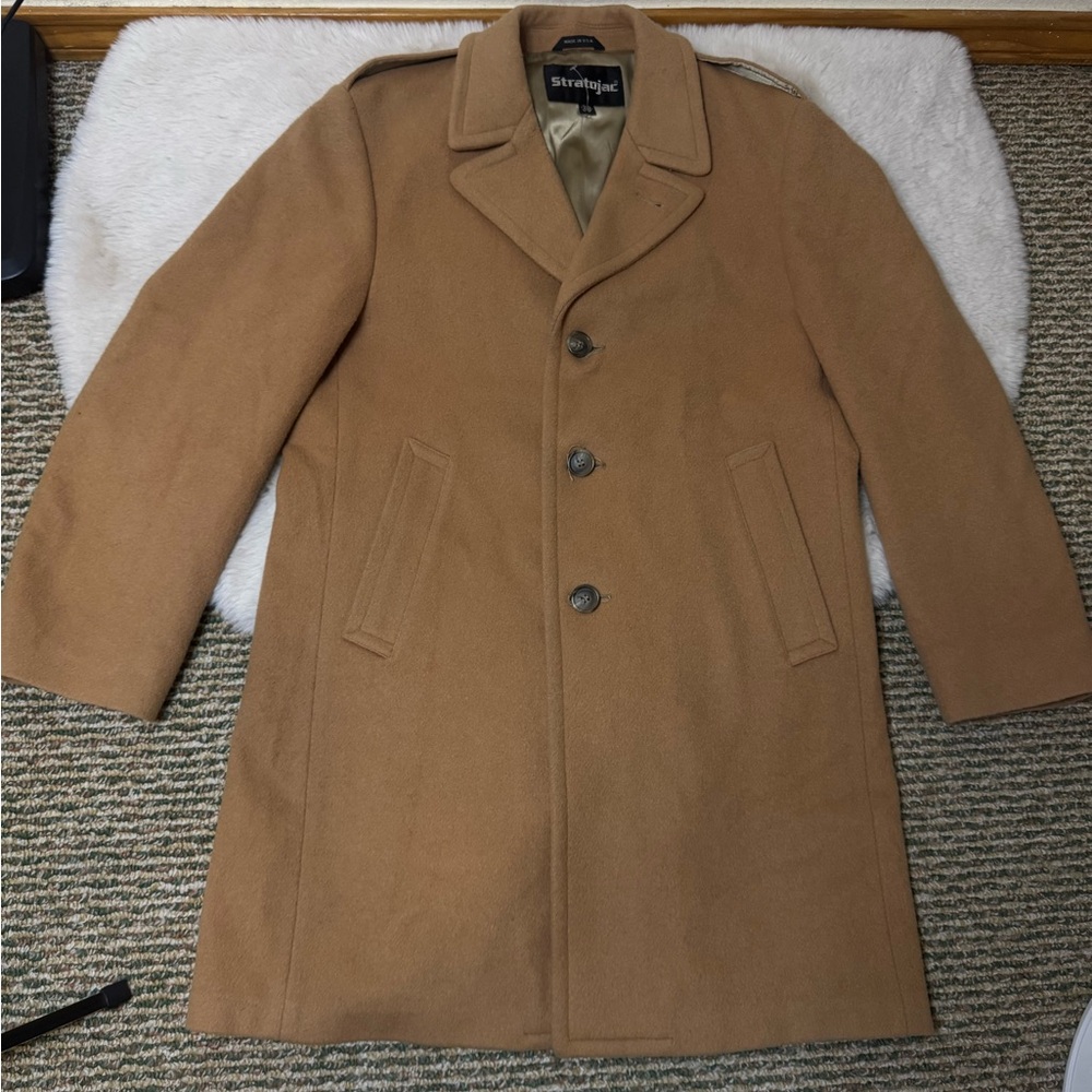 Strathmore Men's Camel Trench Coat